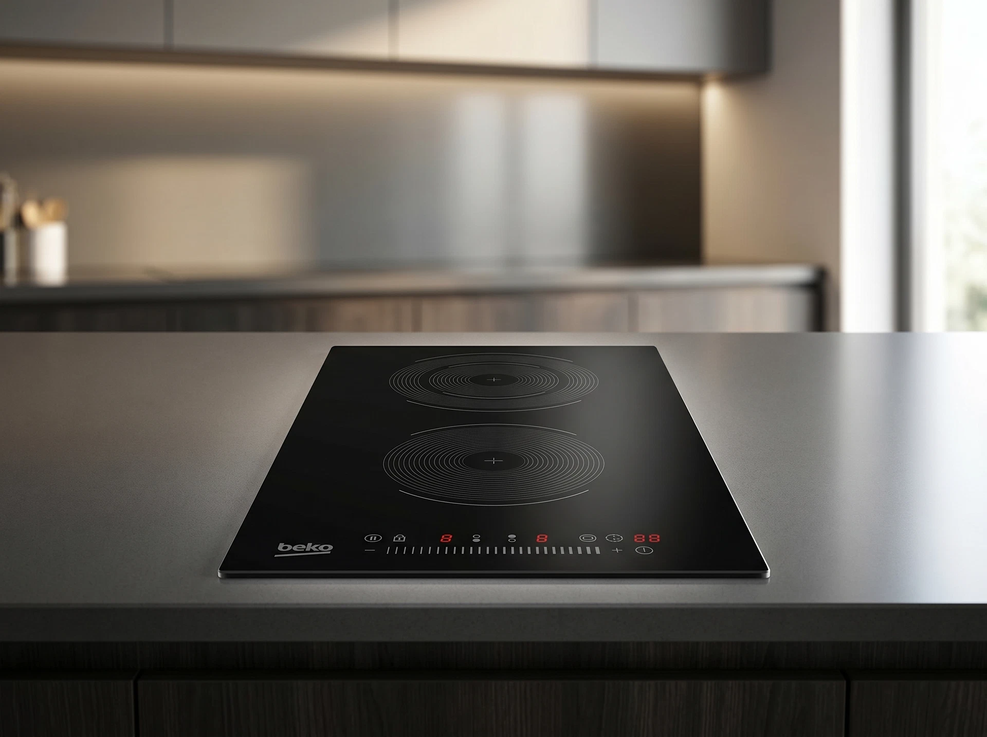 Встраиваемая индукционная варочная панель Beko HDC 32400 TO - фото в интерьере