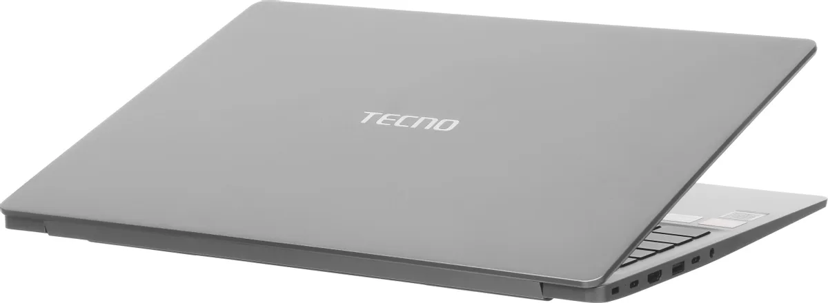 Tecno MegaBook K16SDA боковой профиль порты и разъёмы тонкий корпус 17,5 мм