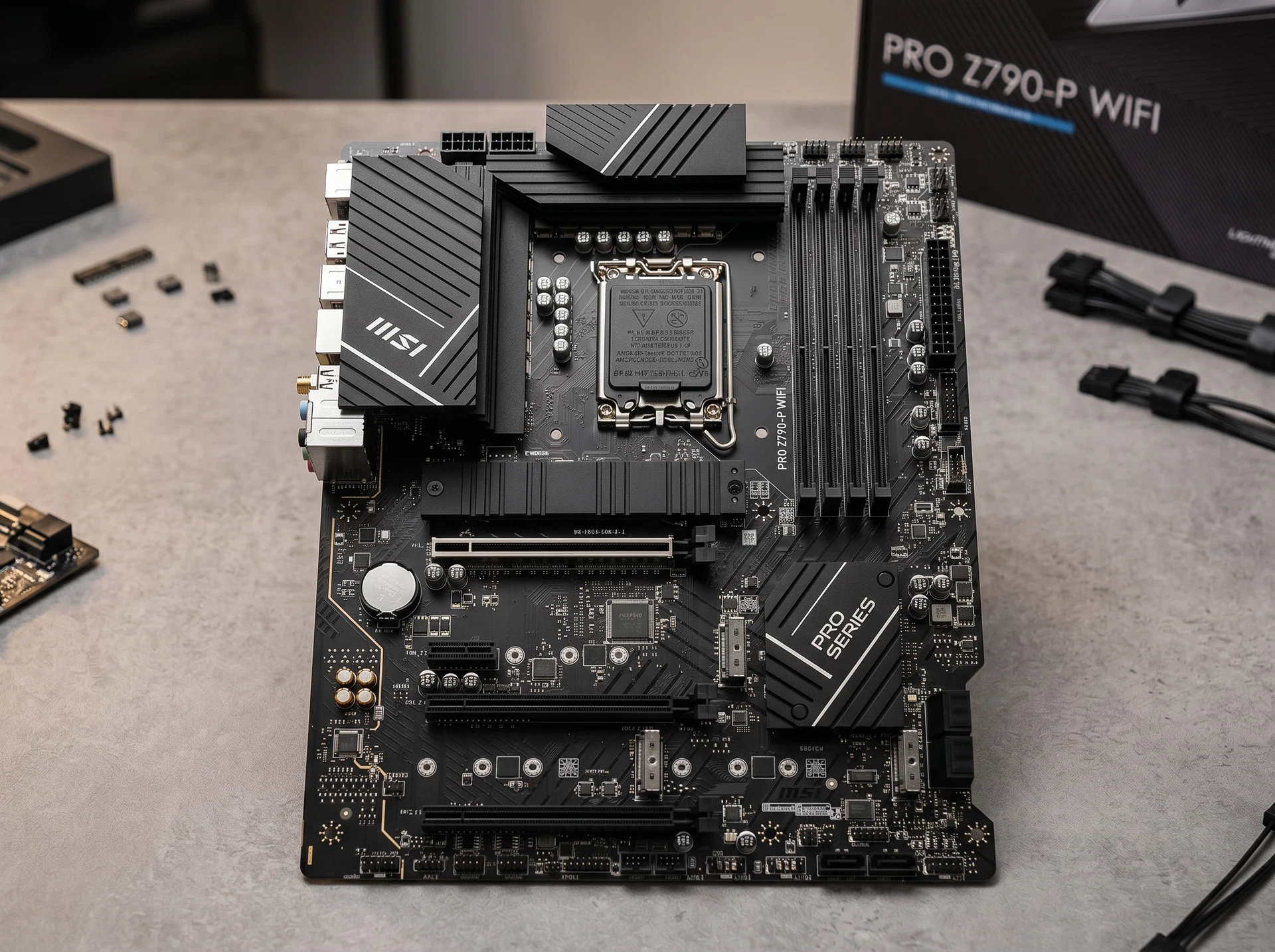 Материнская плата MSI Bad Pack Pro Z790-p Wifi, Socket LGA 1700, Intel Z790, ATX, RTL - фото в интерьере
