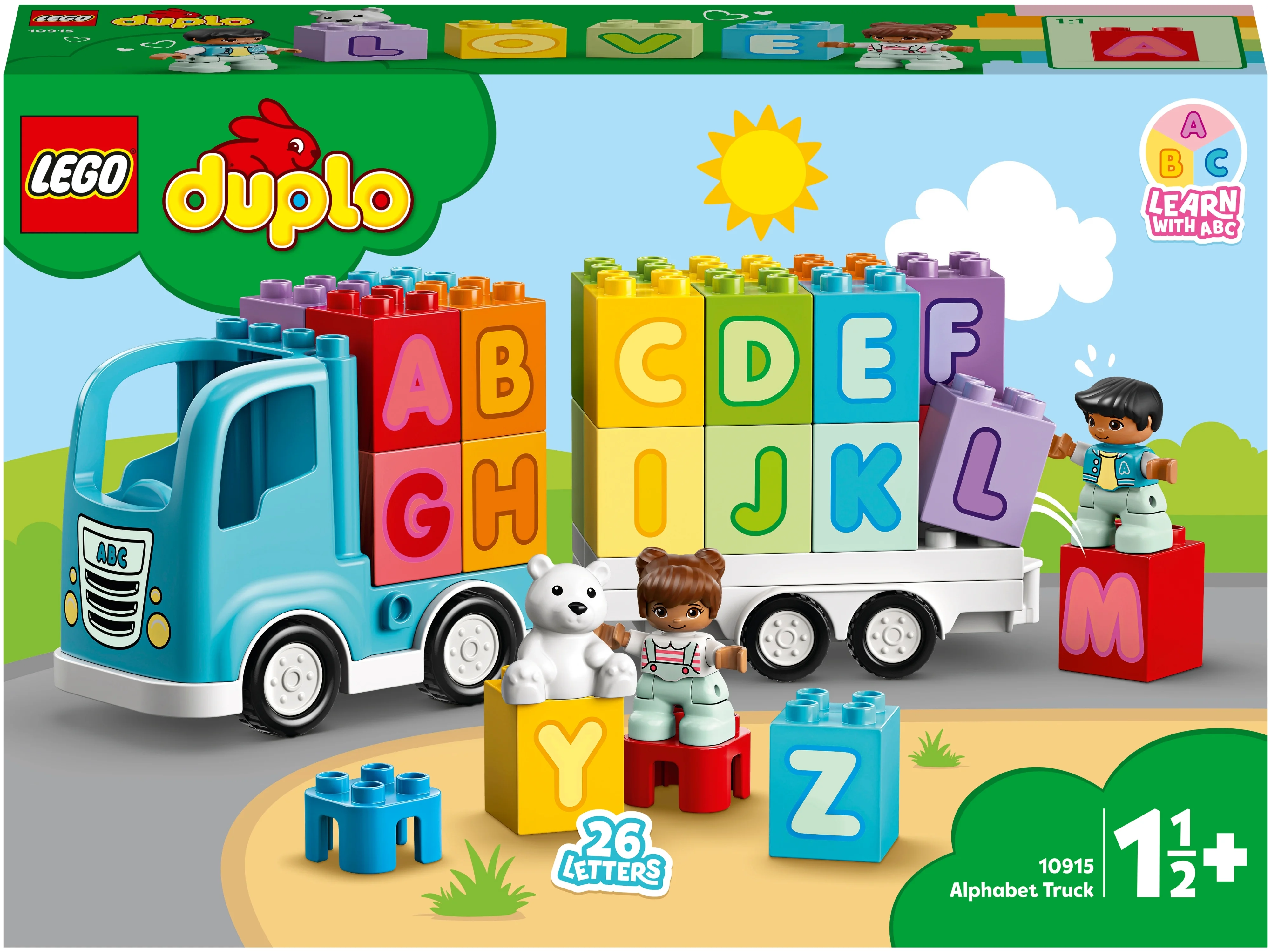 Конструктор LEGO DUPLO Creative Play 10915 Грузовик «Алфавит», 36 дет.