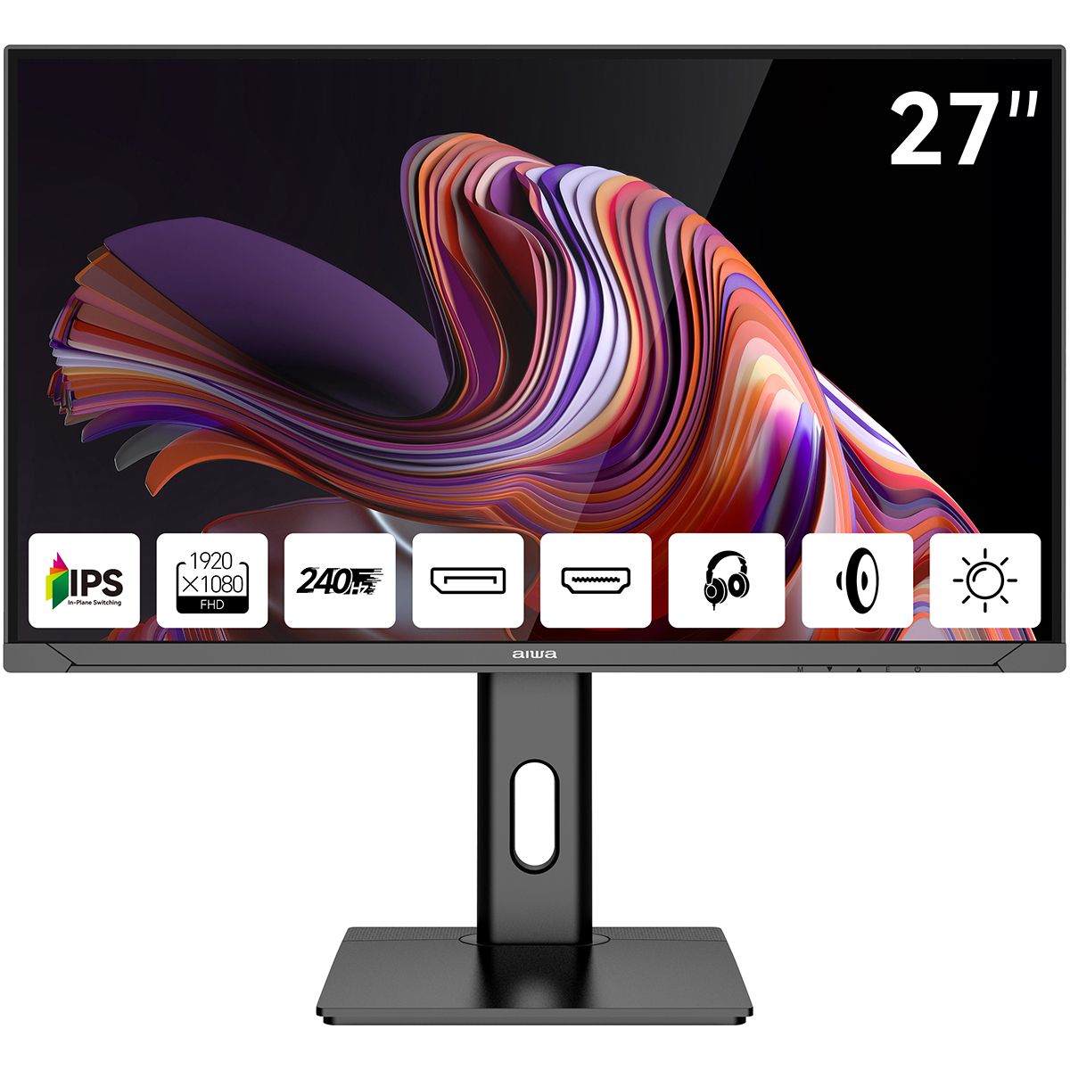 Aiwa MD2711 27 дюймов IPS монитор 240 Гц вид спереди