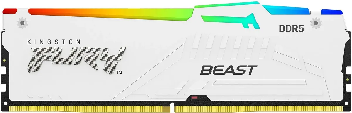 Kingston Fury Beast KF560C30BWA-32 DDR5 32ГБ 6000МГц белый радиатор RGB