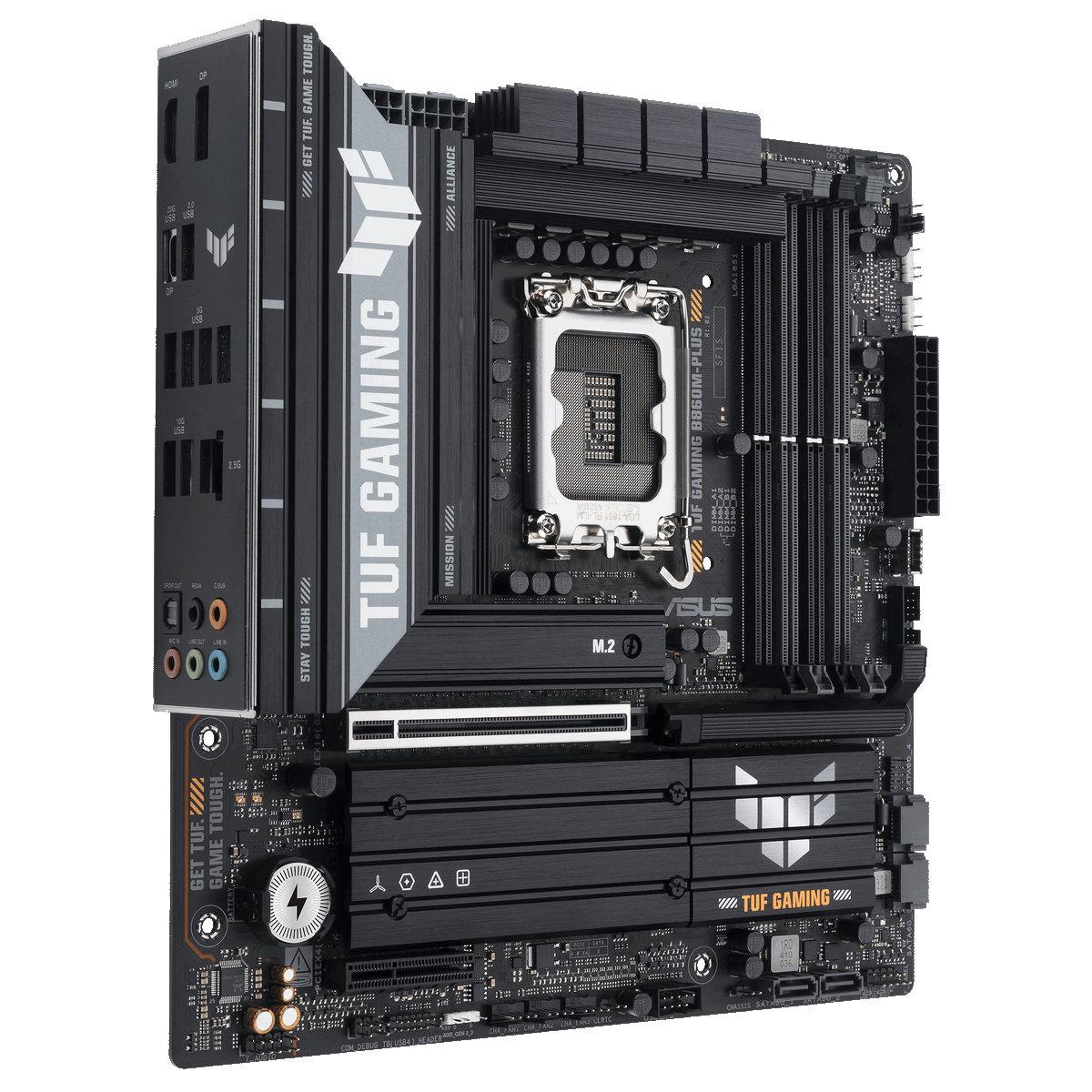ASUS TUF Gaming B860M-PLUS задняя панель портов ввода-вывода