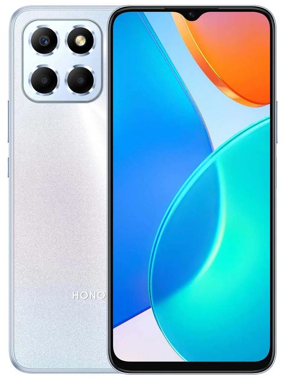Смартфон HONOR X6 4/64 ГБ Global, Dual nano SIM, titanium silver