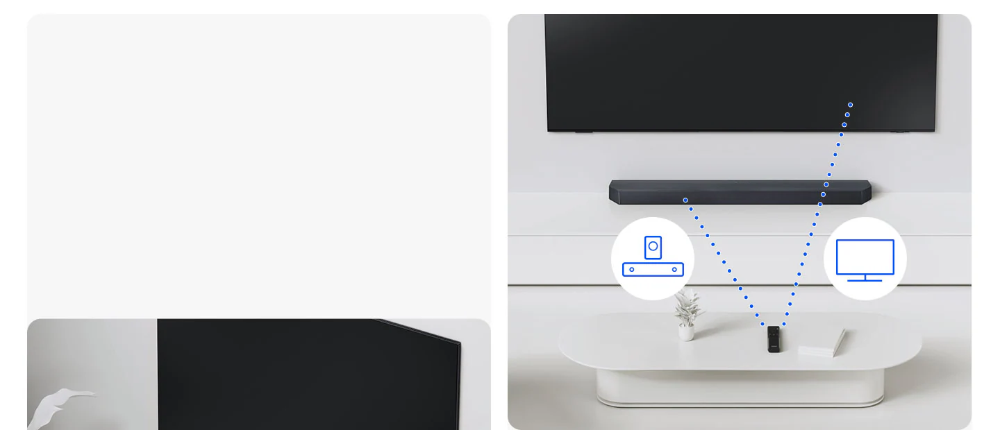 Samsung HW-B650F — беспроводное подключение по Bluetooth к телевизору и мобильным устройствам