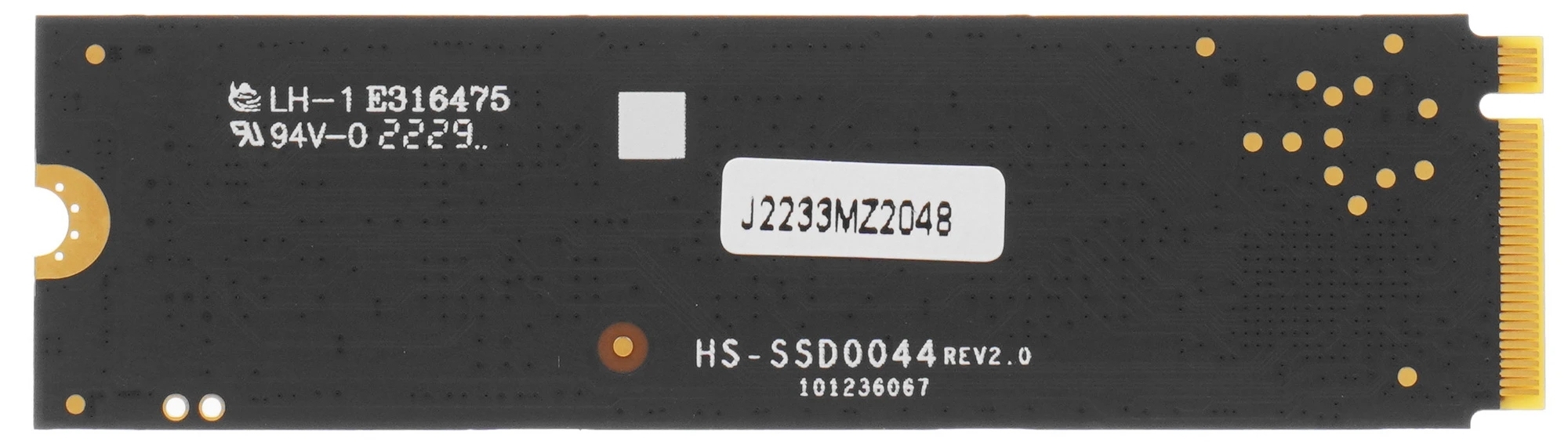 Apacer AS2280P4U 2TB установка в слот M.2 2280 — вид сбоку
