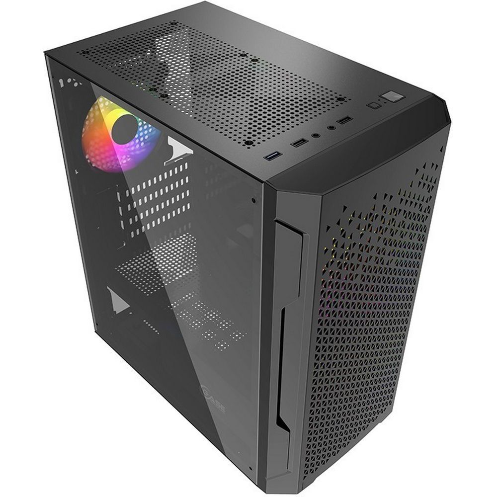 Powercase Mistral Micro Z3B Mesh LED верхняя панель с портами USB и кнопками управления