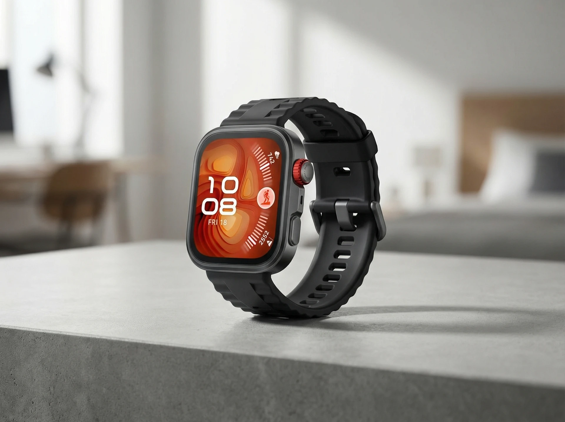 Смарт-часы Huawei Watch Fit 4 Pro Seiya-B29F черный/черный [55020faj] - фото в интерьере