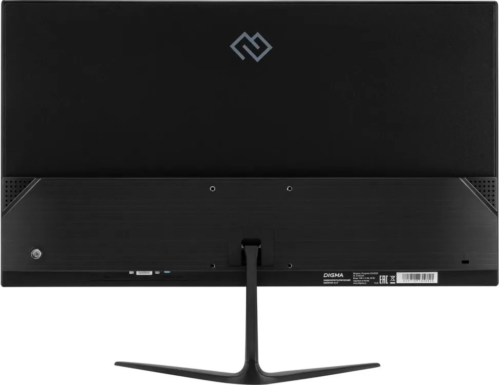 Digma Progress 22A302F вид сзади &mdash; порты HDMI и VGA, кнопки управления