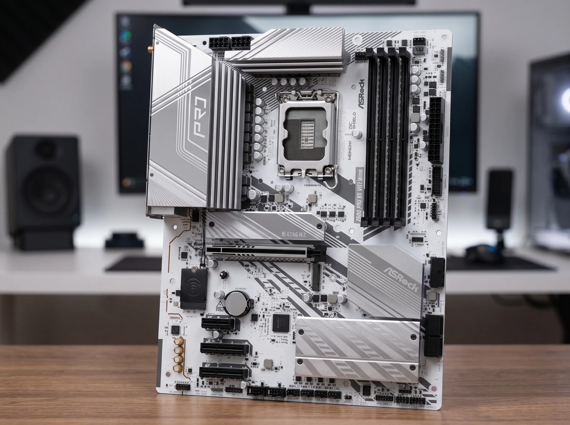 Материнская плата ASRock Z890 Pro Rs Wifi White, Socket LGA 1851, Intel Z890, ATX, RTL - фото в интерьере