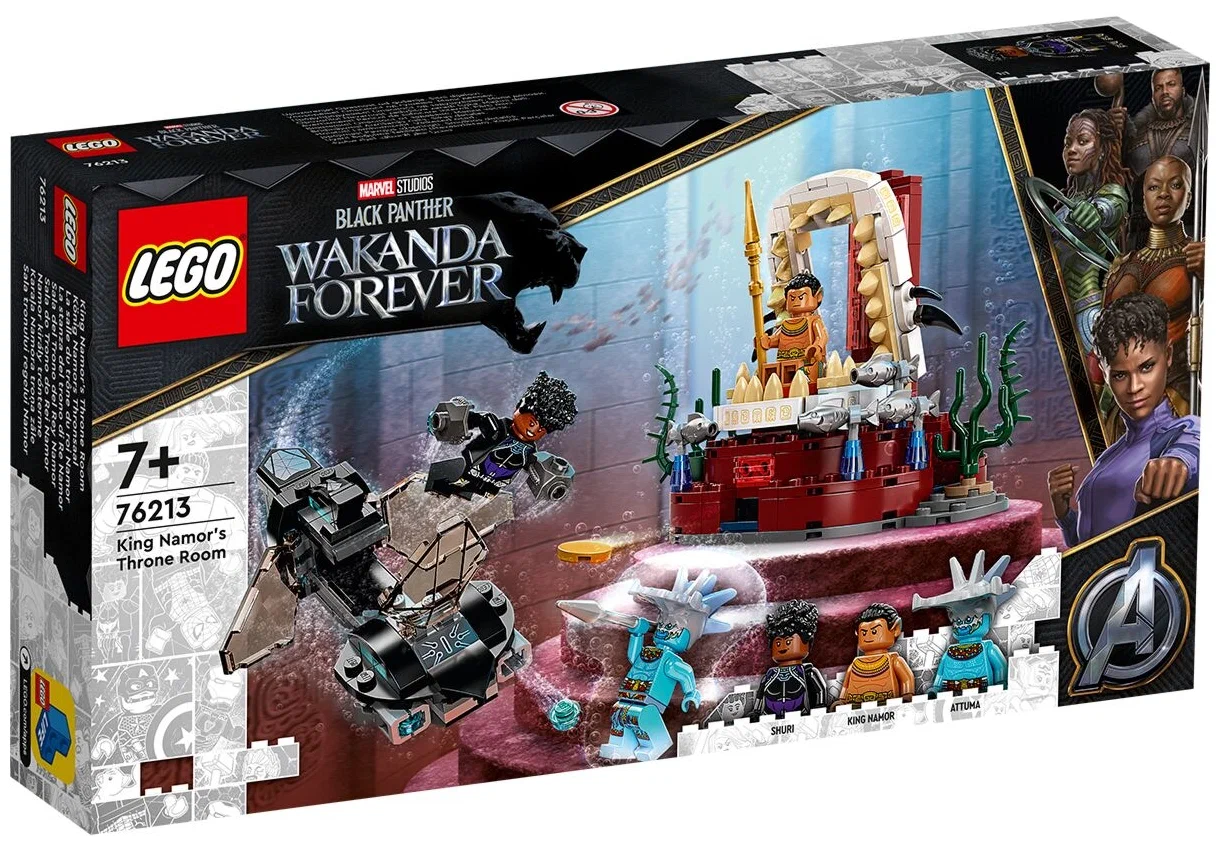 Конструктор LEGO Marvel Super Heroes 76213 King Namor&rsquo;s Throne Room, 355 дет.