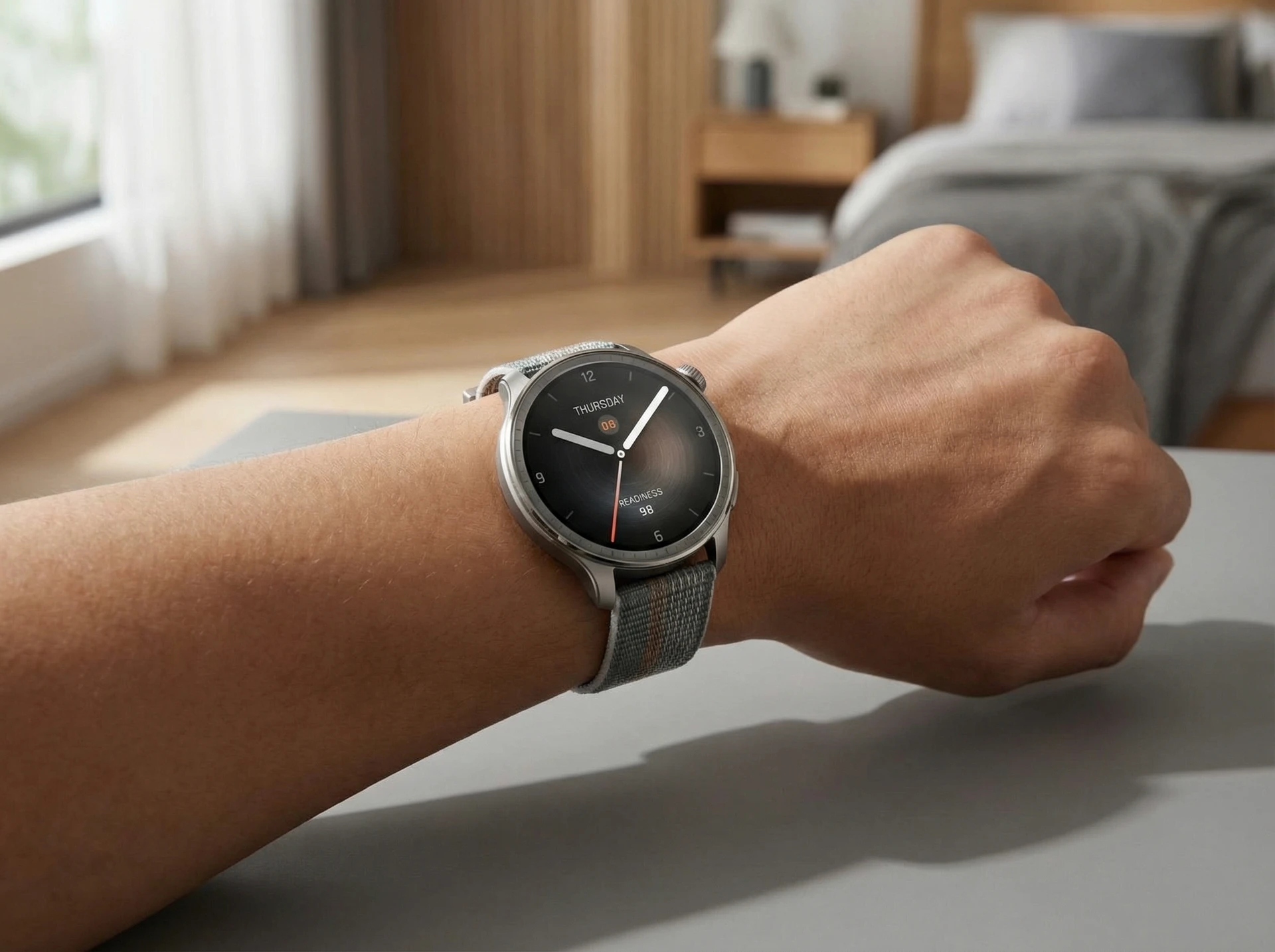 Смарт-часы Amazfit Balance A2287 46mm серый [6972596107422] - фото в интерьере