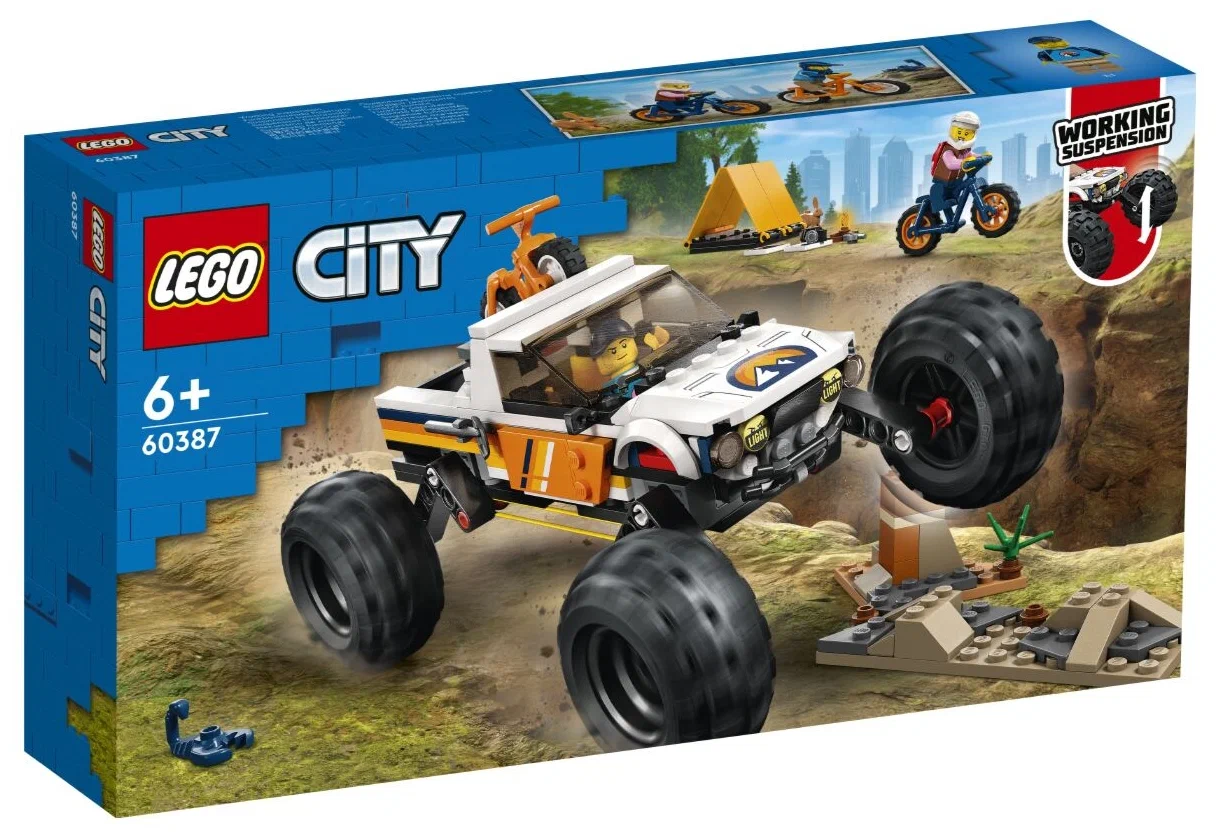 Конструктор LEGO City 60387 4x4 Off-Roader Adventures, 252 дет.