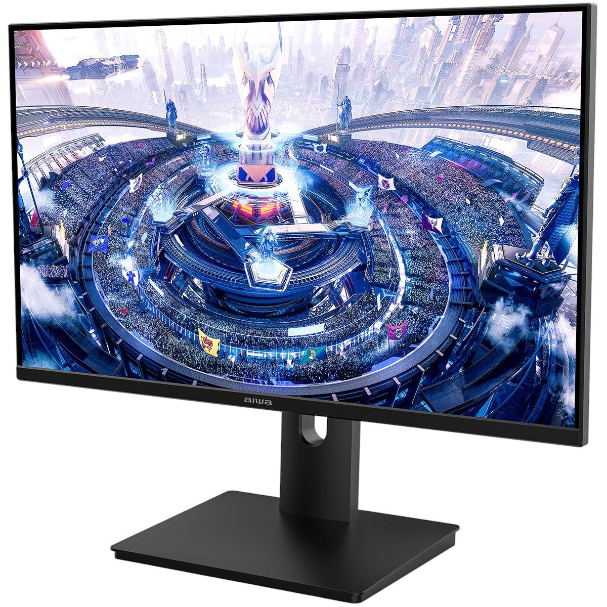 Aiwa MQ272A боковой вид экран с игровым контентом качество цветопередачи IPS