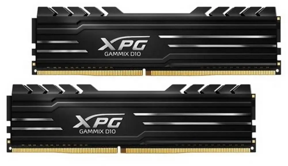 ADATA Gammix AX4U360016G18I-DB10 DDR4 3600 МГц радиатор чёрный вид сбоку