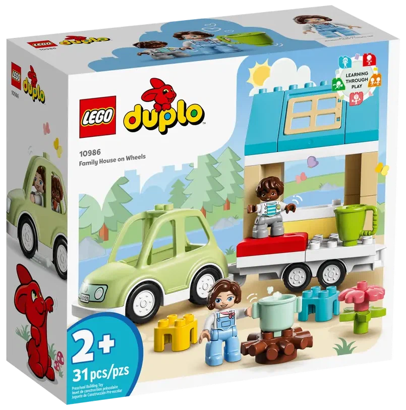 Конструктор LEGO DUPLO 10986 Family House on Wheels, 31 дет.