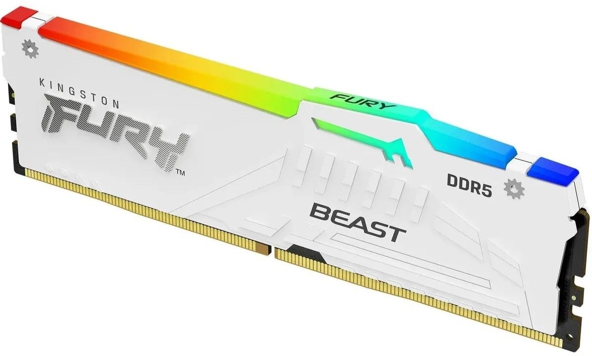 Kingston Fury Beast KF564C32BWEA-16 DDR5 установка в слот DIMM материнской платы