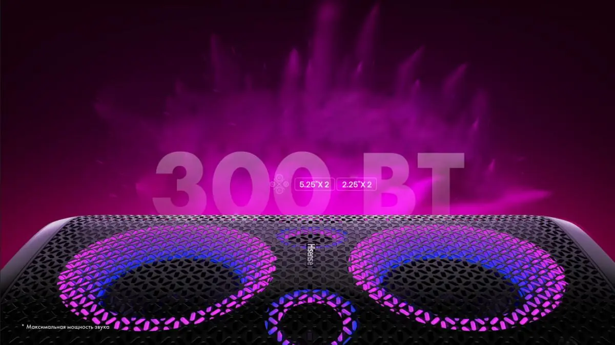 Hisense Party Rocker One вид сзади — разъёмы и порты подключения