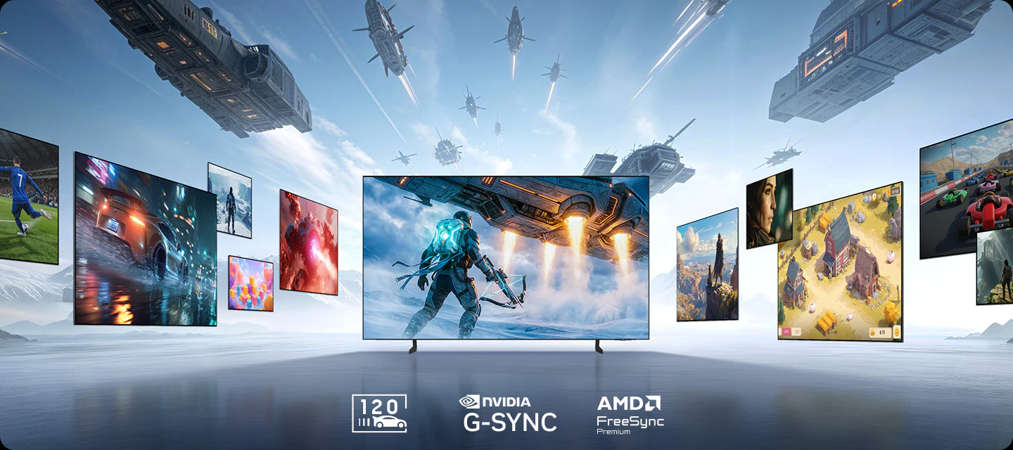 Samsung QE48S85H игровой режим &mdash; Motion Xcelerator 120 Гц, NVIDIA G-Sync и AMD FreeSync Premium для PS5 и Xbox