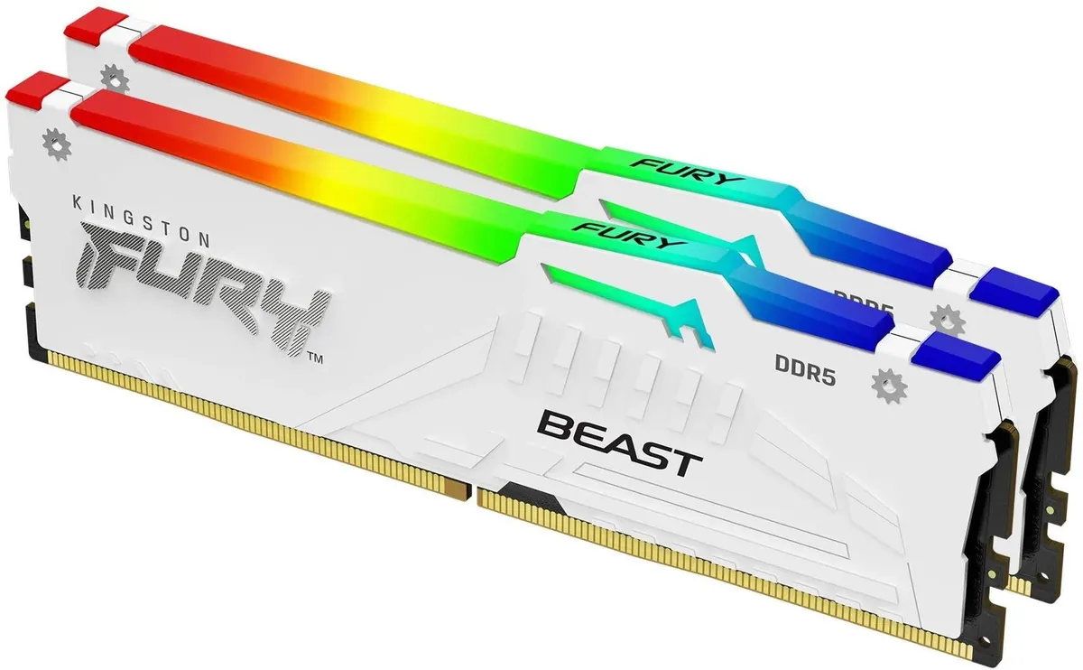Kingston Fury Beast KF556C36BWEAK2-64 два модуля DDR5 32 ГБ в двухканальном режиме