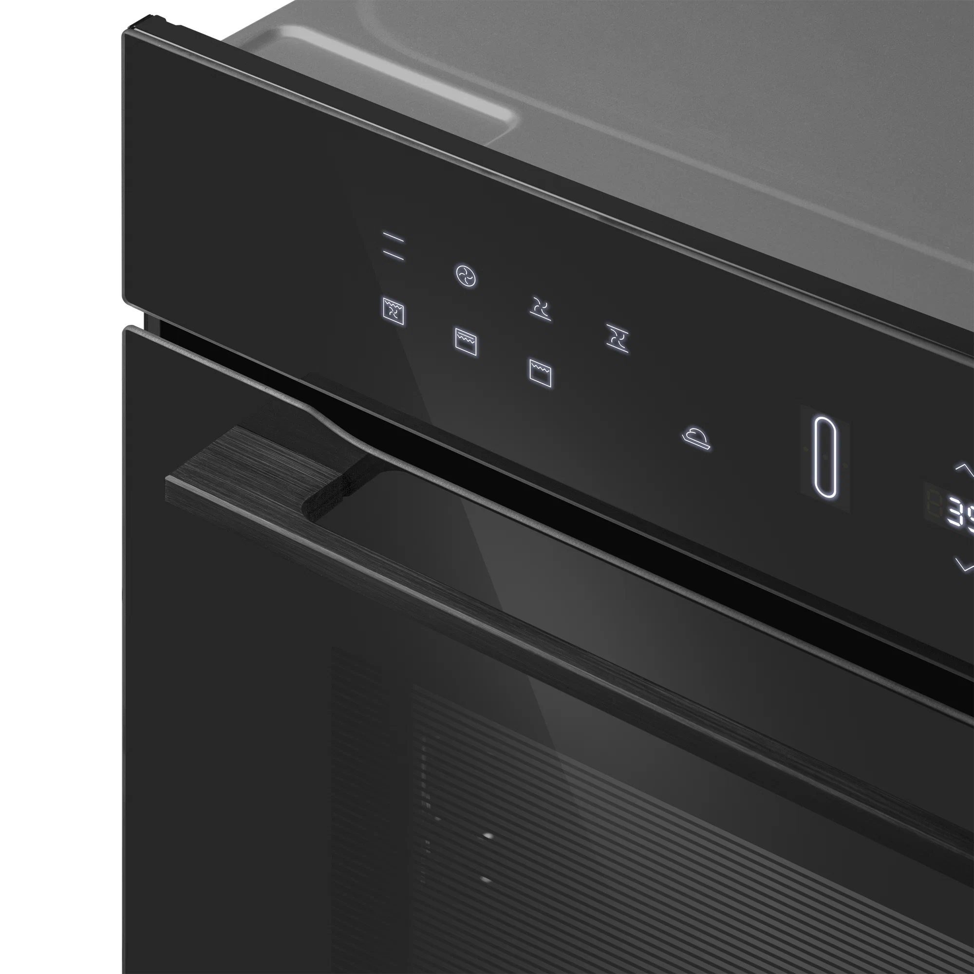 Maunfeld MEOH709DB встраиваемый духовой шкаф сенсорная панель управления чёрный корпус