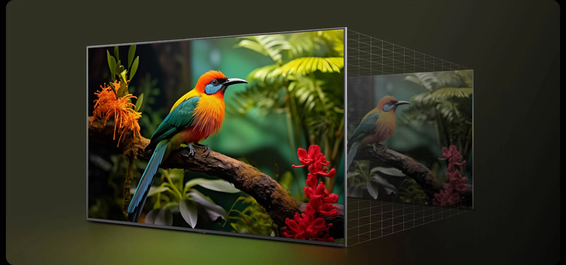 4K Super Upscaling LG 43QNED80A6A — апскейлинг контента
