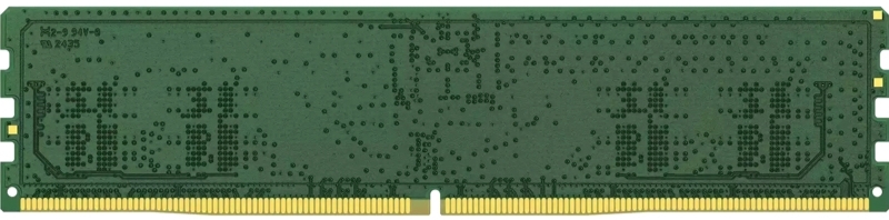 Kingston KVR64A52BS6-8 DDR5 8 ГБ — вид снизу, 288 золотистых контактов для установки в DIMM-слот