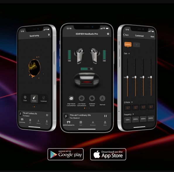 Edifier NeoBuds Pro &mdash; управление через приложение Edifier