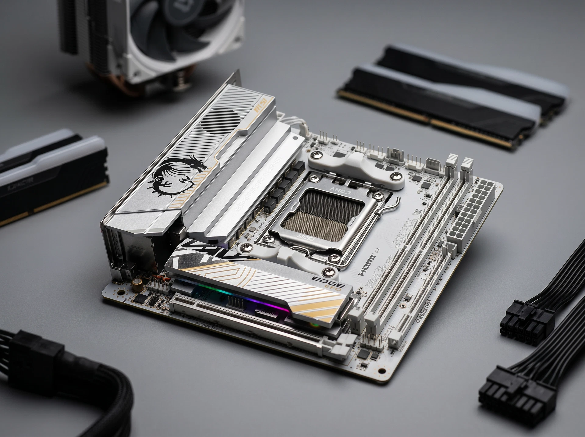 Материнская плата MSI Mpg X870i Edge Ti Evo Wifi, Socket AM5, AMD X870, mATX, RTL - фото в интерьере