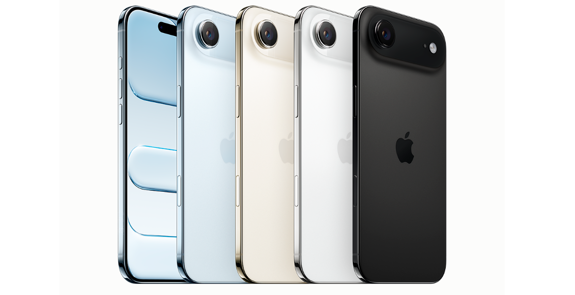 Линейка цветов iPhone Air, акцент на тонком корпусе и титановой рамке