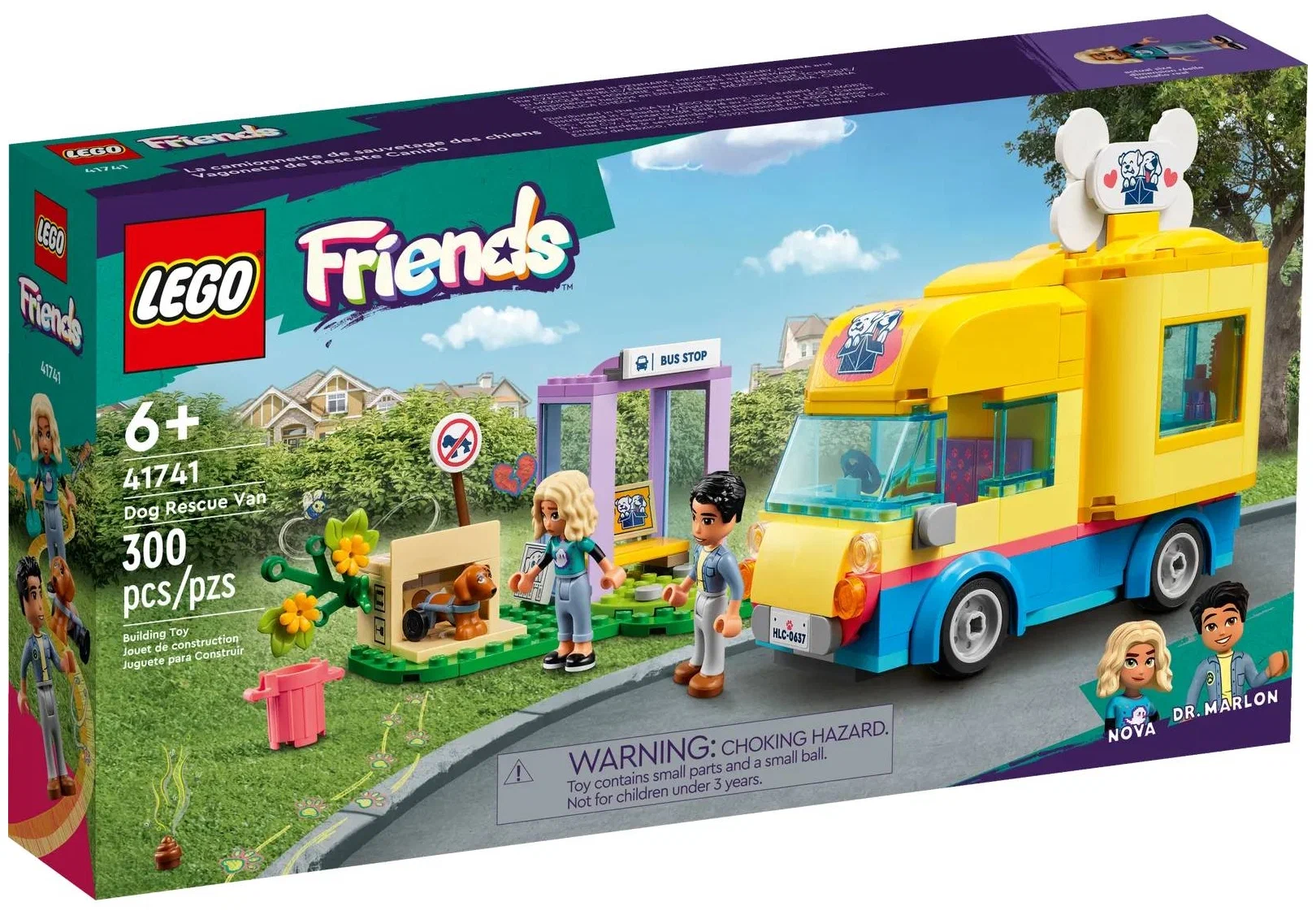 Конструктор LEGO Friends 41741 Спасательный фургон для собак, 300 дет.