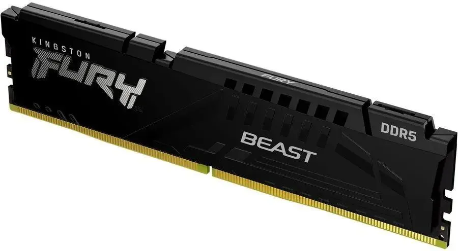 Kingston Fury Beast KF560C36BBE-32 DDR5 — дизайн теплоотвода под углом, геймерская эстетика