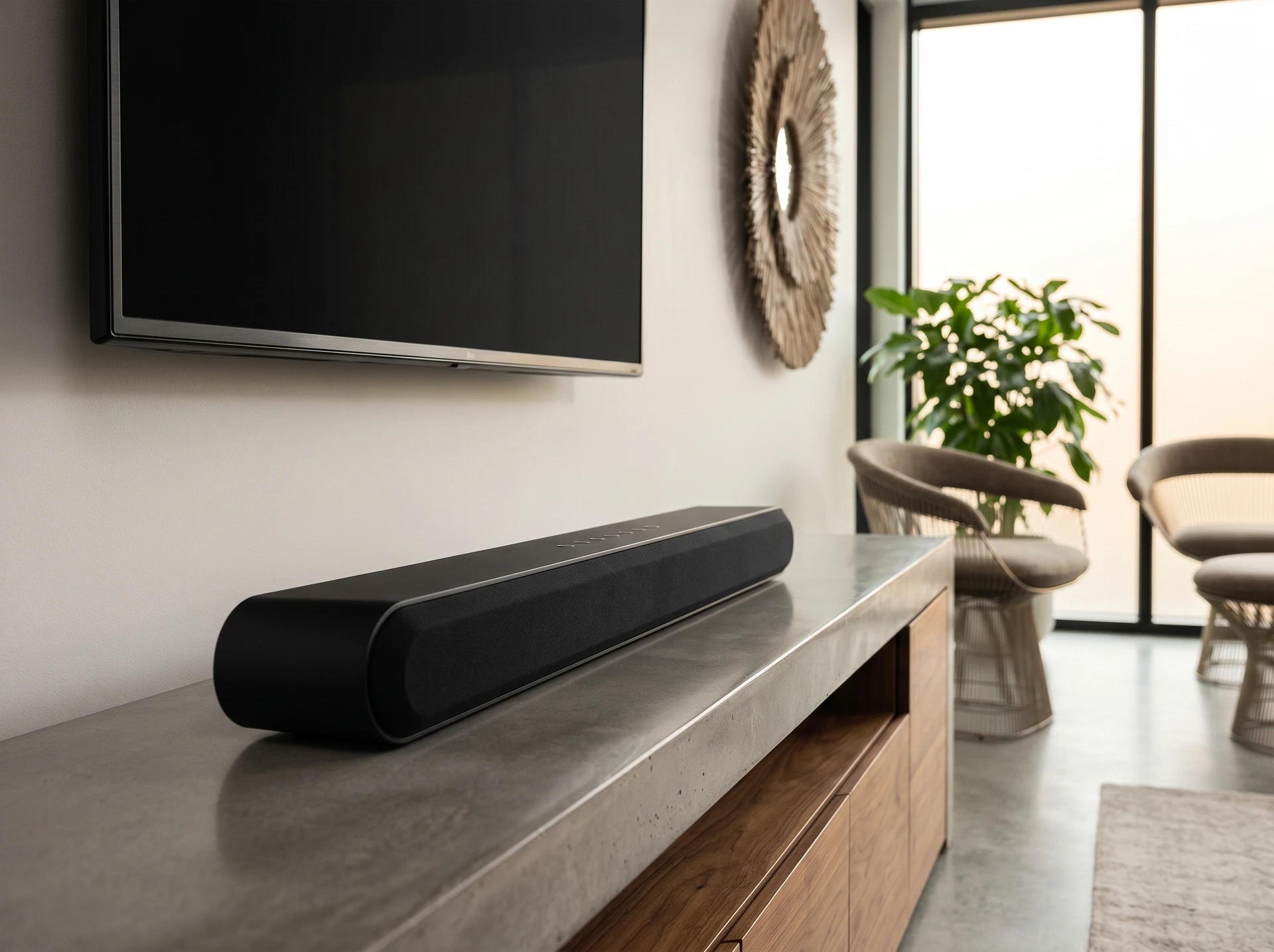 Cаундбар Bluesound PULSE CINEMA (P530) Black - фото в интерьере