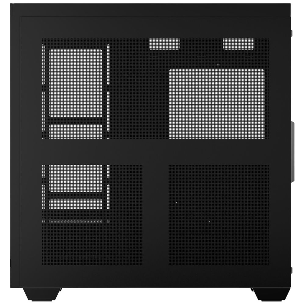 Thermalright TL-M10 вид спереди с закрытыми стеклянными панелями и сетчатой вентиляцией