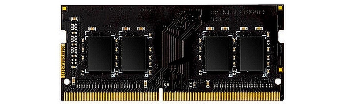 AGI SD138 DDR4 SODIMM 8 Гб 3200 МГц — контакты и микросхемы модуля памяти для ноутбука