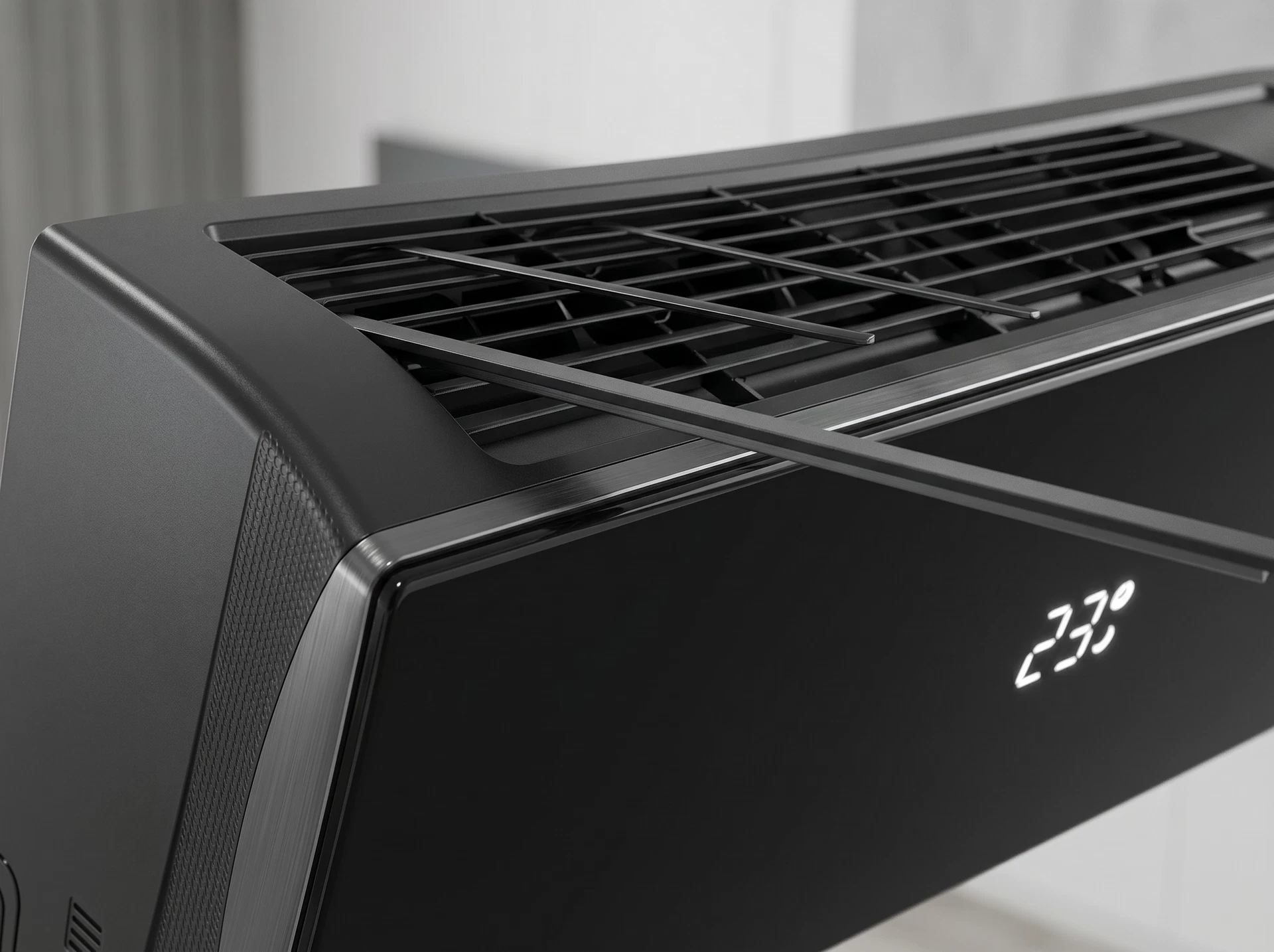 Royal Clima Attica Nero RC-AN28HN настенная сплит-система чёрная в современном интерьере