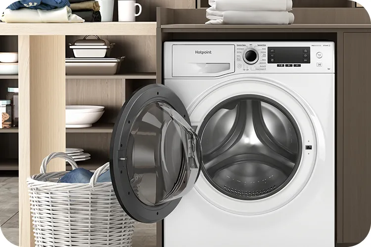 Hotpoint/Ariston NSS 6015 KV RU встроена в мебель — компактная глубина от 41 до 45 см