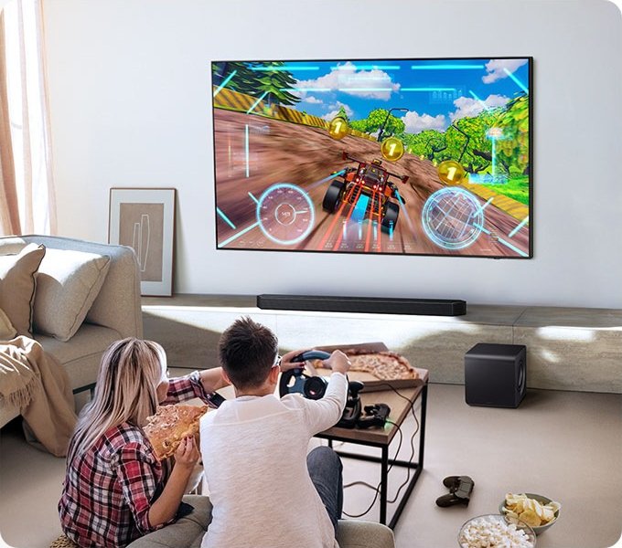 Samsung HW-Q800F/RU игровой режим Game Pro &mdash; объёмный звук для PS5 и Xbox