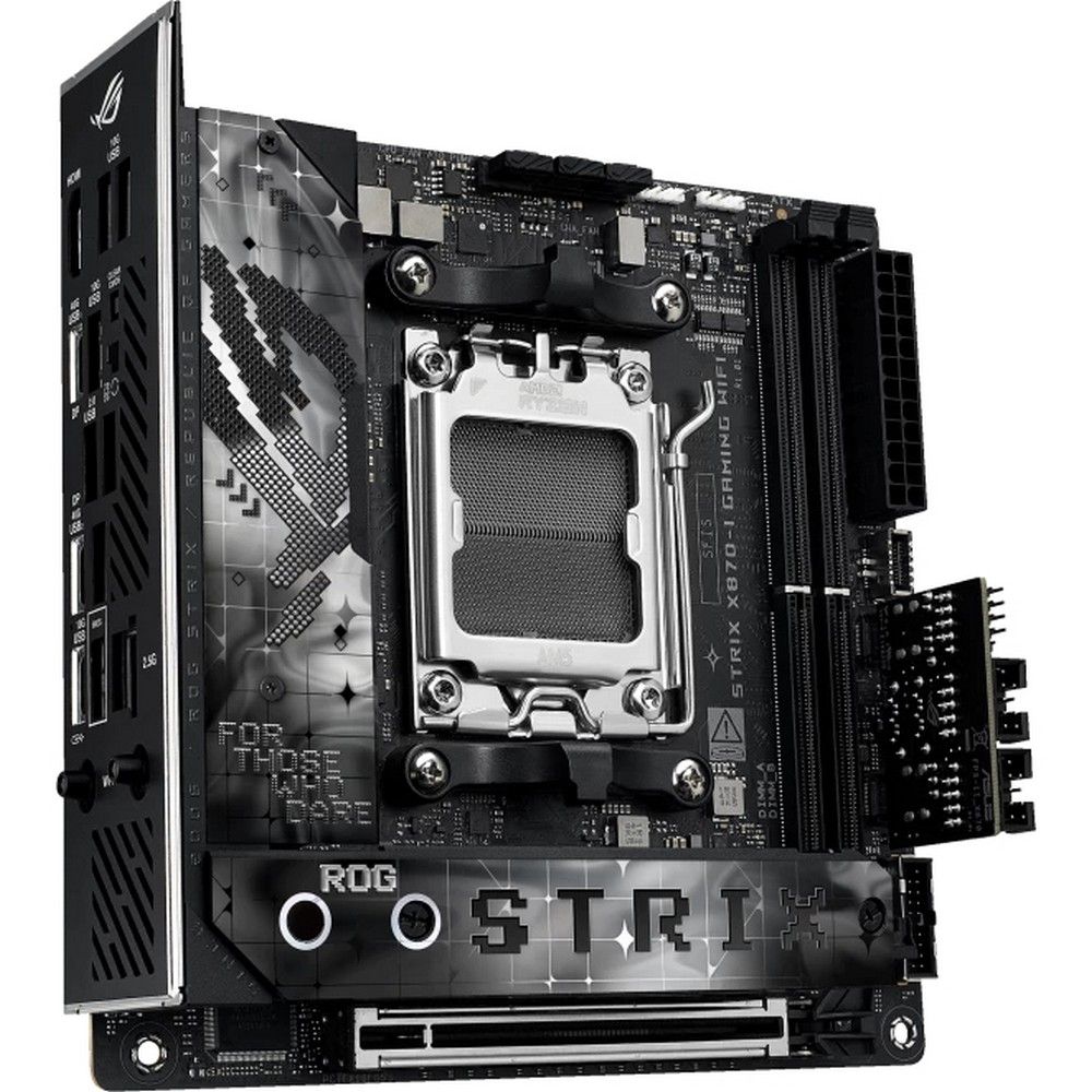 ASUS ROG Strix X870-I Gaming WiFi mATX AM5 разъёмы задней панели USB4 и Wi-Fi 7