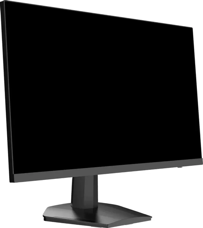 Hisense 27G3Q вид спереди под углом &mdash; тонкие рамки и дизайн корпуса