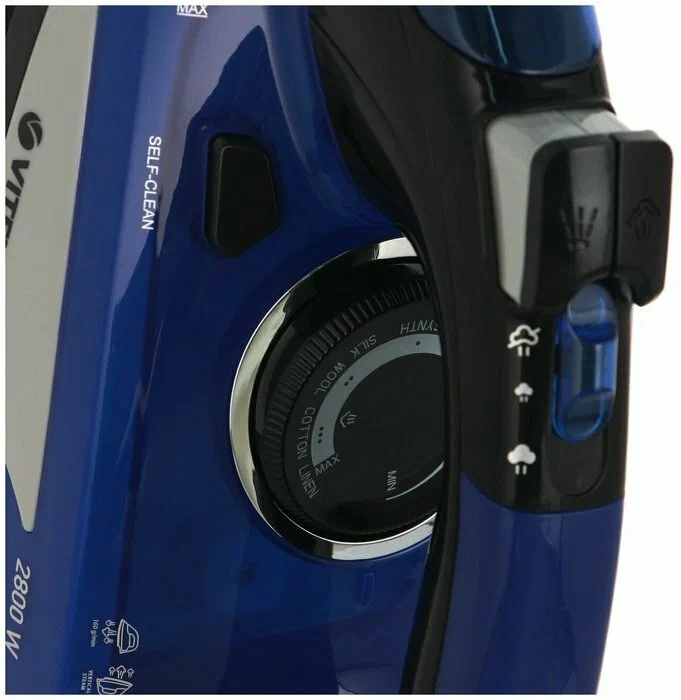 Утюг Vitek VT-1268 (MC), 2800 Вт, синий/черный
