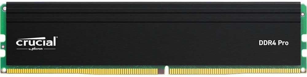 Crucial Pro Overclocking CP32G4DFRA32A DDR4 32 ГБ — чёрный радиатор, вид сбоку