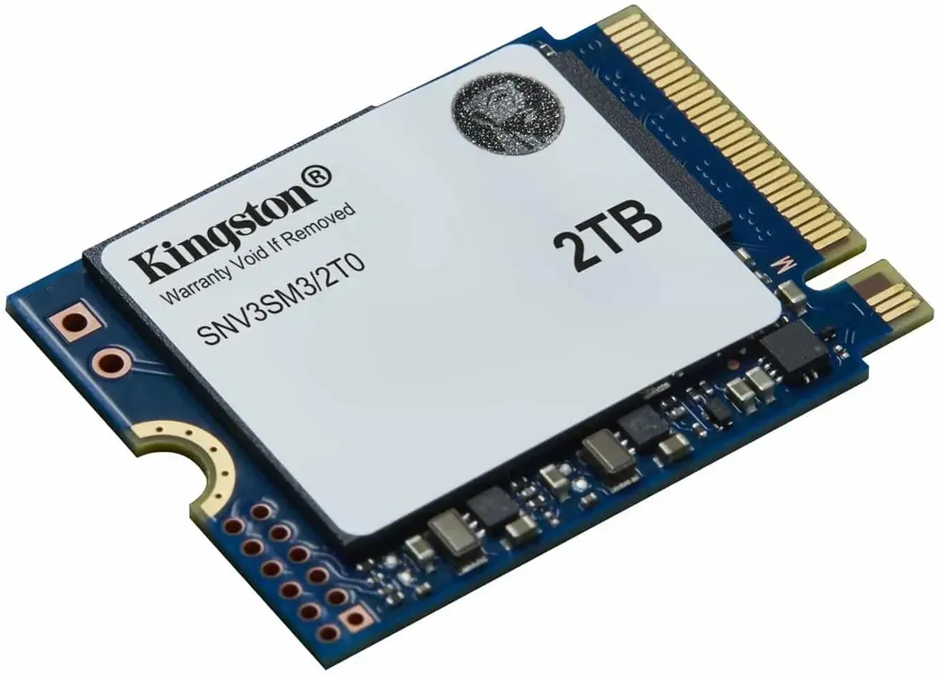 Kingston SNV3SM3/2T0 2TB M.2 2230 изометрическая проекция золотые контакты PCIe 4.0 NVMe