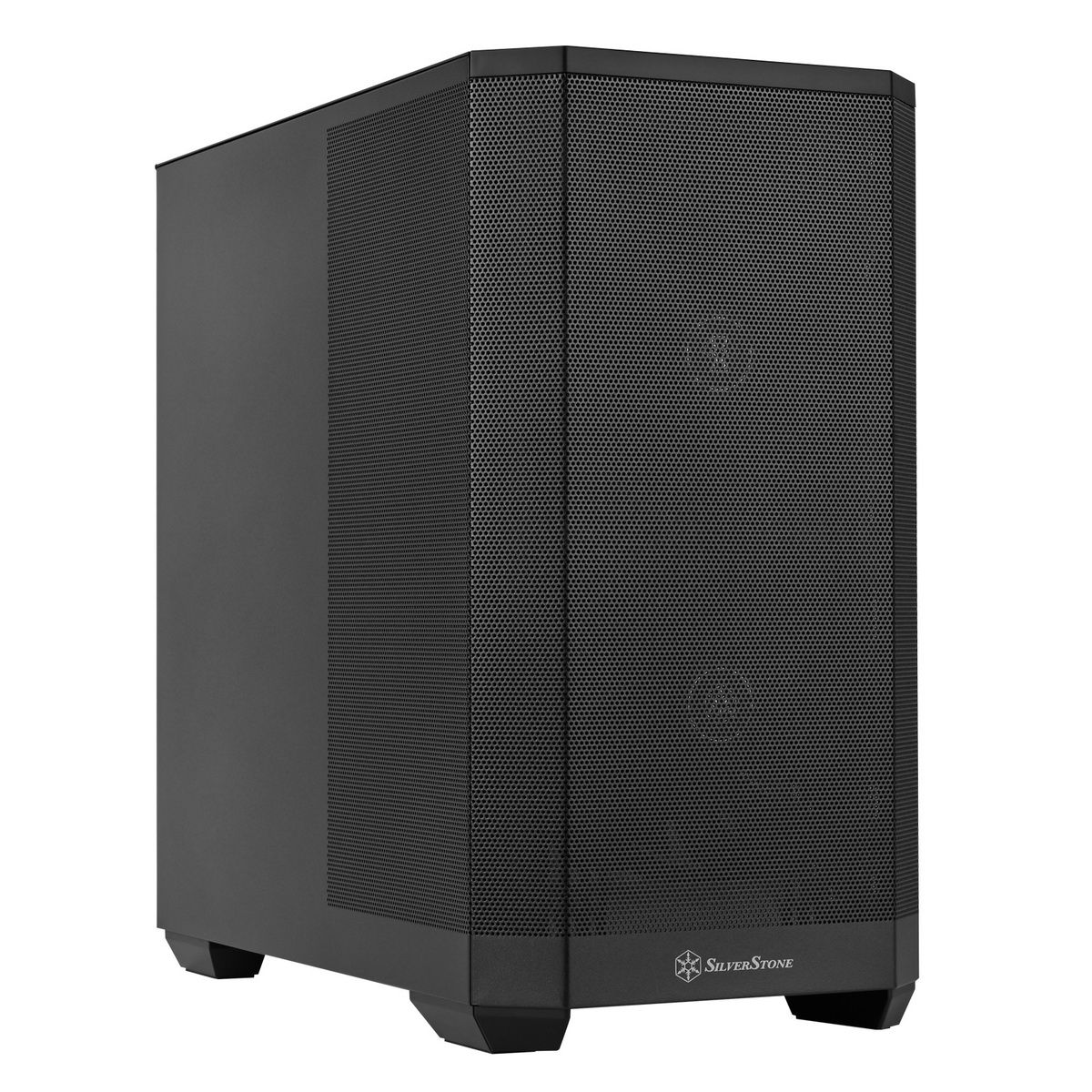 SilverStone SST-SEH2M-B вид спереди сбоку сетчатая передняя панель металлический корпус на ножках