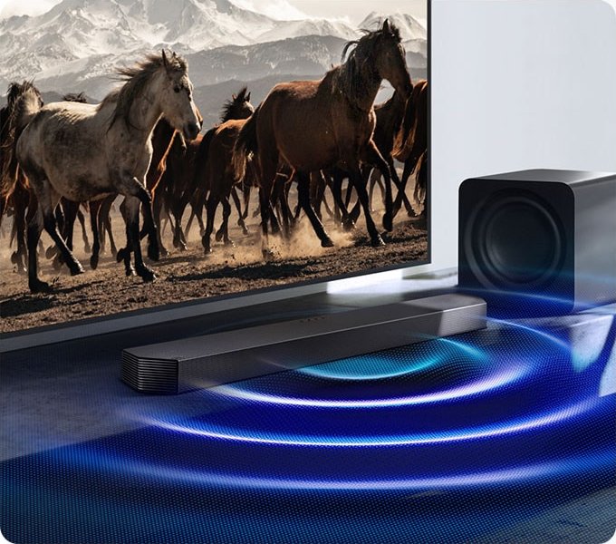 Samsung HW-Q930F/RU — режим ночного просмотра, саундбар и сабвуфер с пространственной конфигурацией