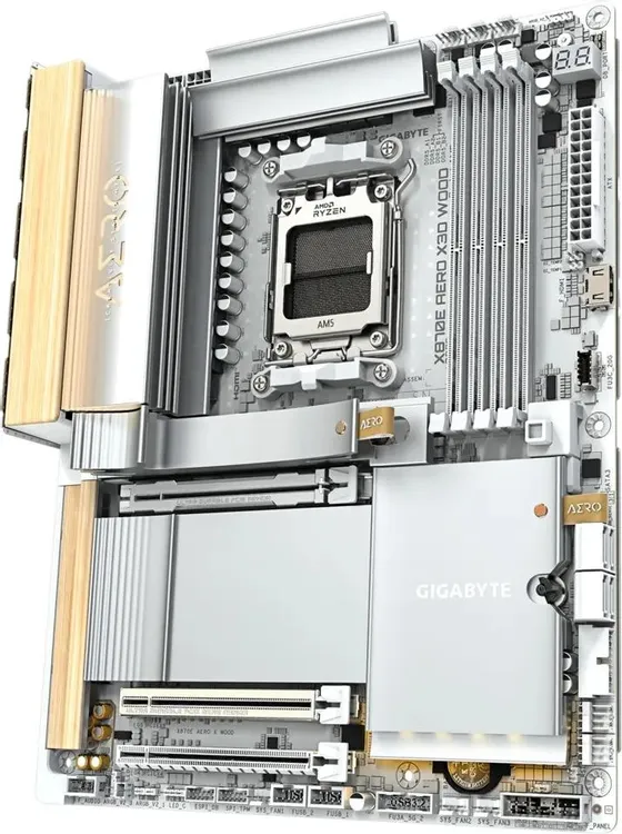 Gigabyte X870E Aero X3d Wood задняя панель USB4 Wi-Fi 7 двойной Ethernet