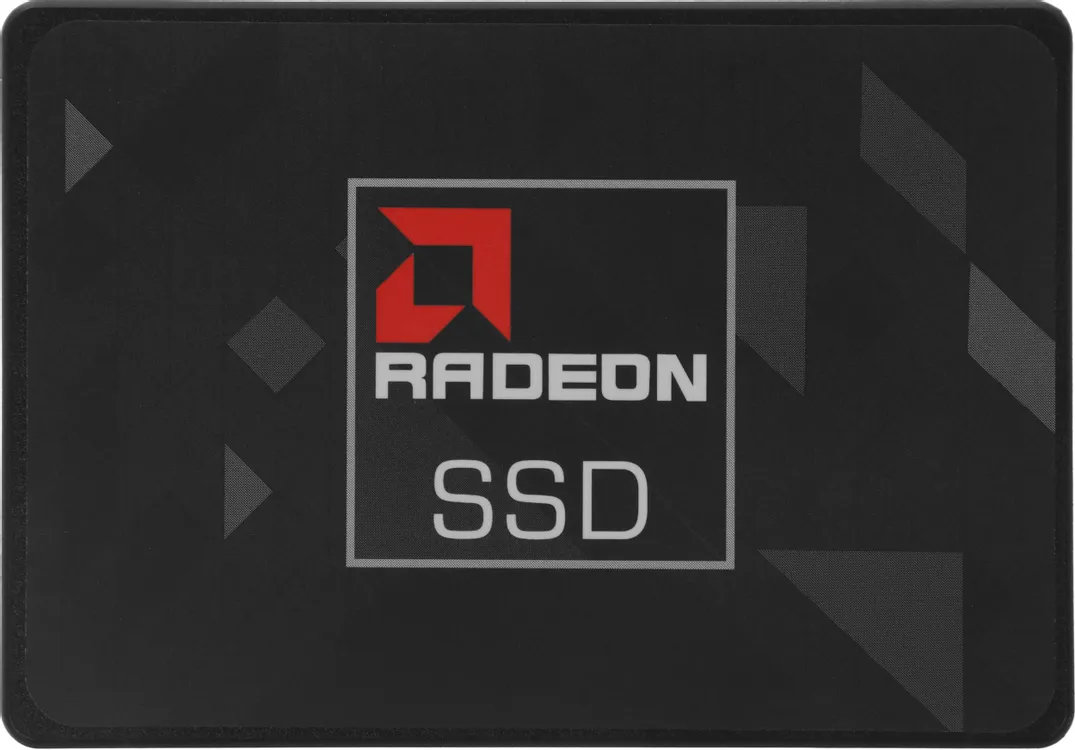 AMD Radeon R3 2ТБ SATA SSD фронтальный вид с логотипом бренда