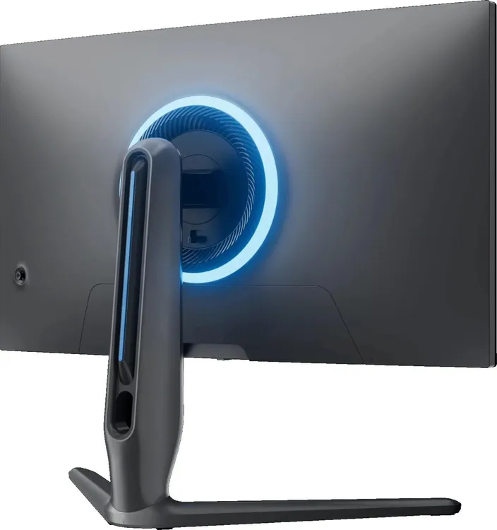 Hisense 27G7Q-PRO вид сзади задняя панель RGB-подсветка логотип разъёмы