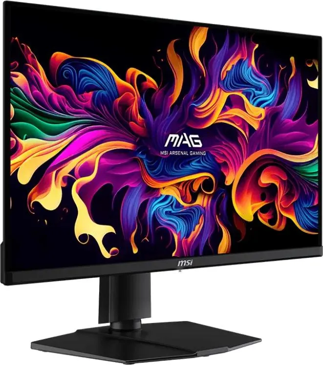MSI MAG 271QP вид спереди — яркие цвета на QD-OLED-панели 280 Гц