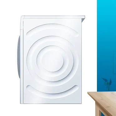 Bosch WDS28460ME вид сбоку — компактный профиль глубиной от 46 до 50 см